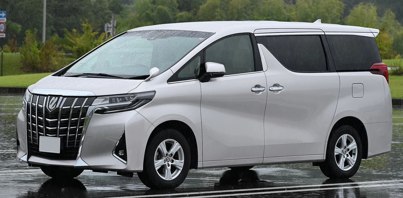 Toyota Alphard in Japan; vehicle type is illustrative and confirmed with your proposal