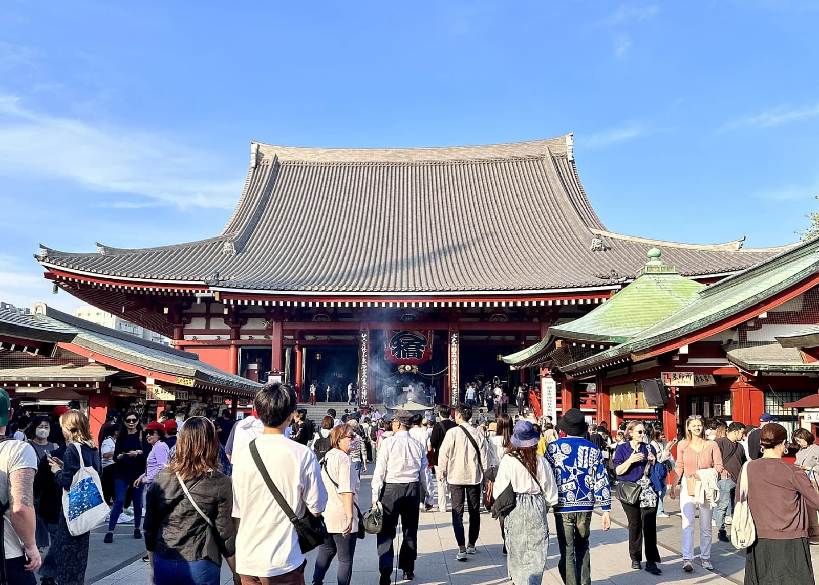 Senso-ji temple and courtyard in Asakusa, Tokyo