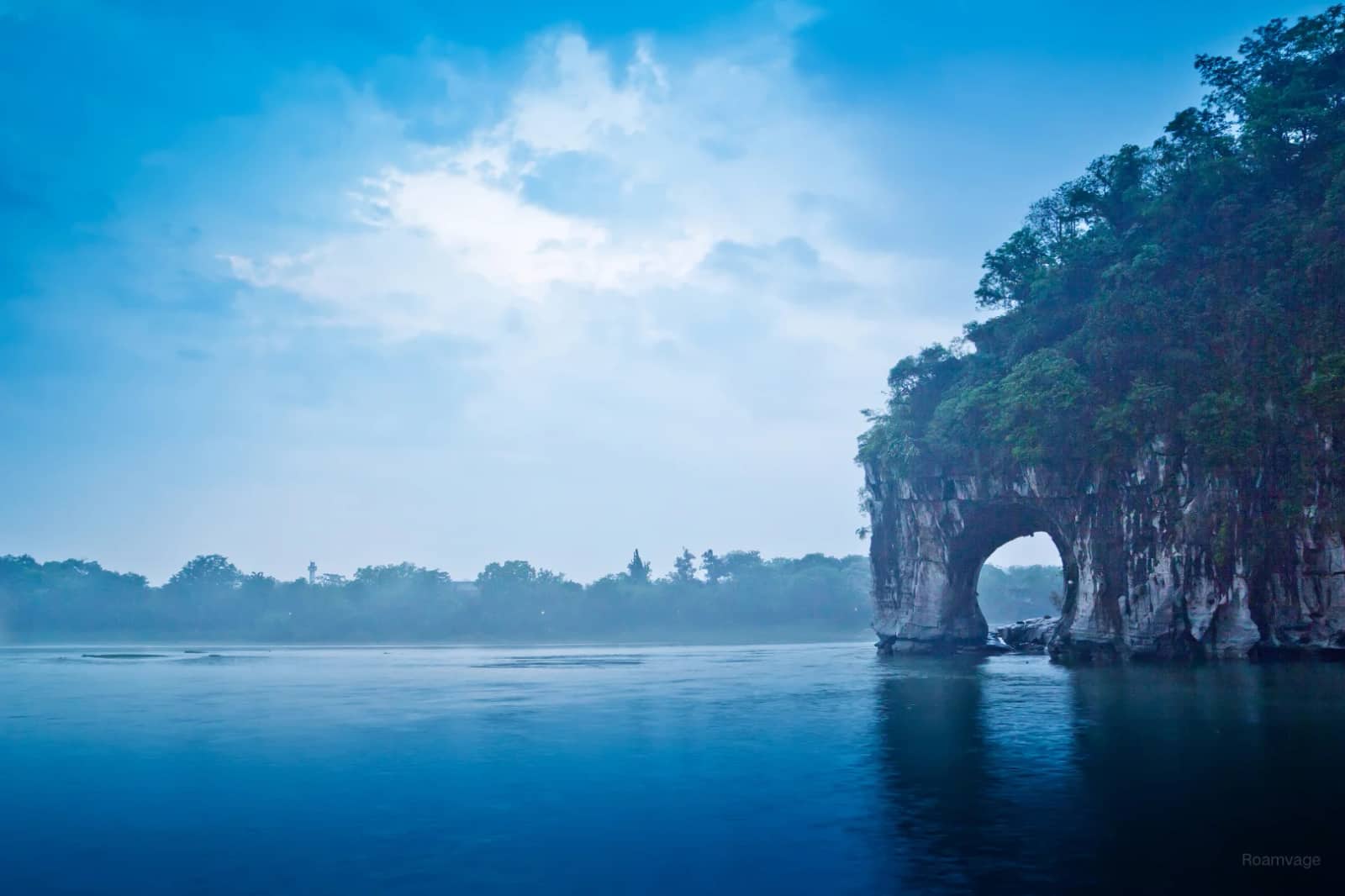 Elephant Trunk Hill beside the river in Guilin
