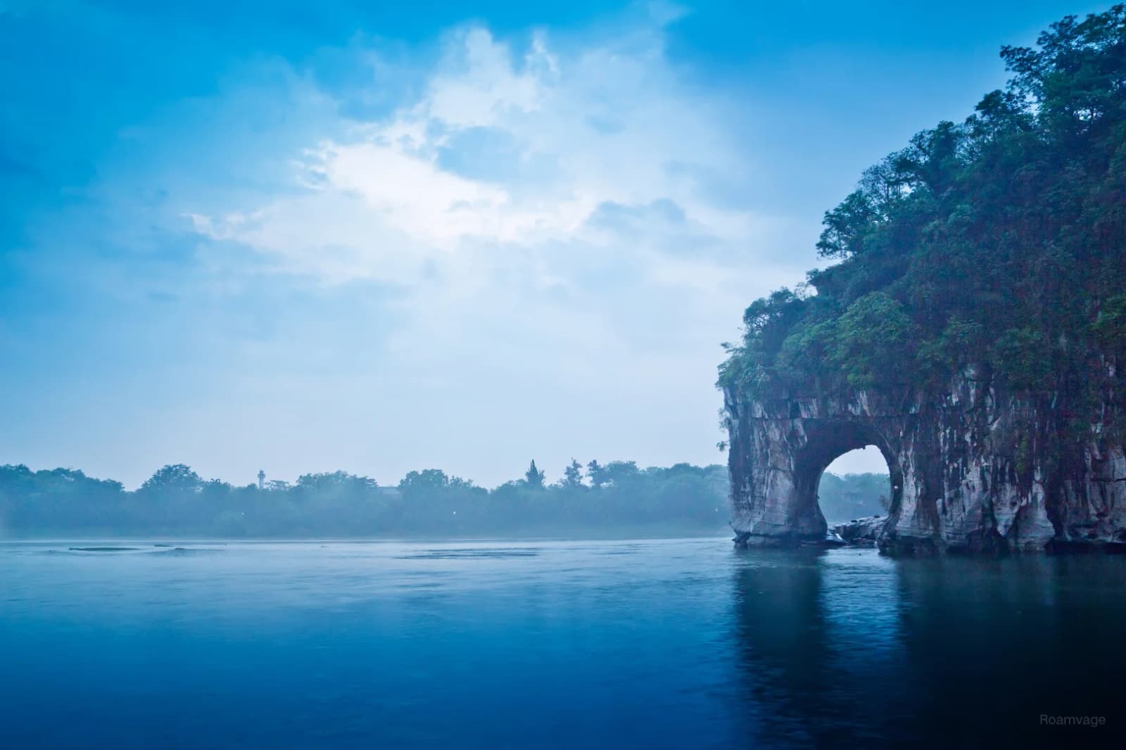 Elephant Trunk Hill beside the river in Guilin