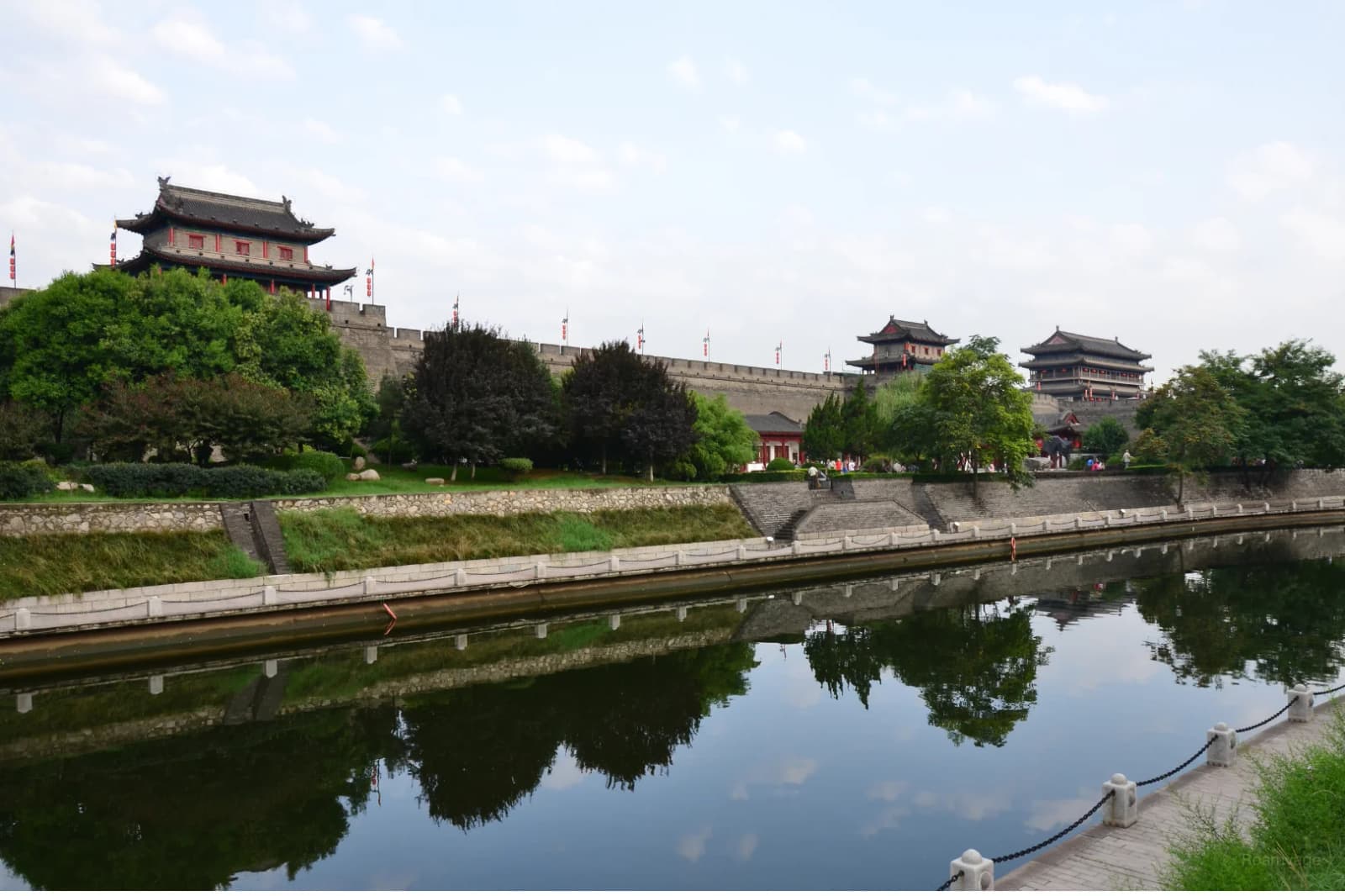 Xi’an’s ancient city wall and moat