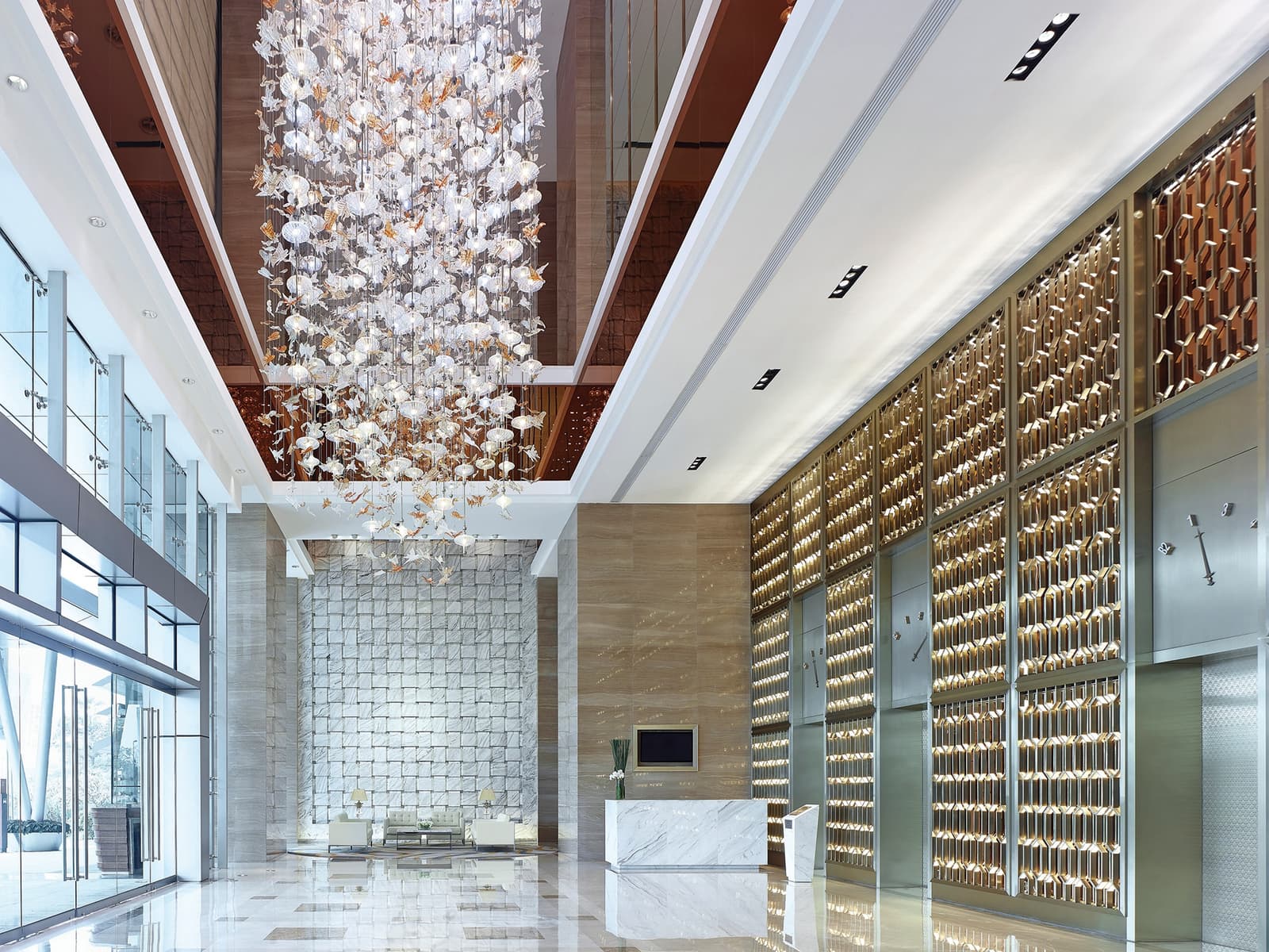 Arrival lobby at Langham Place, Guangzhou