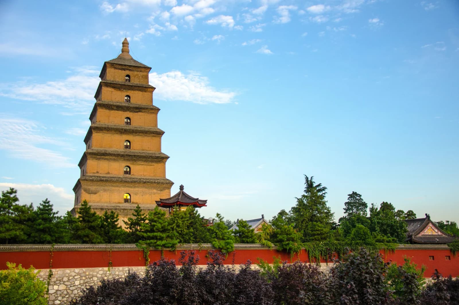 Giant Wild Goose Pagoda within Da Ci’en Temple in Xi’an